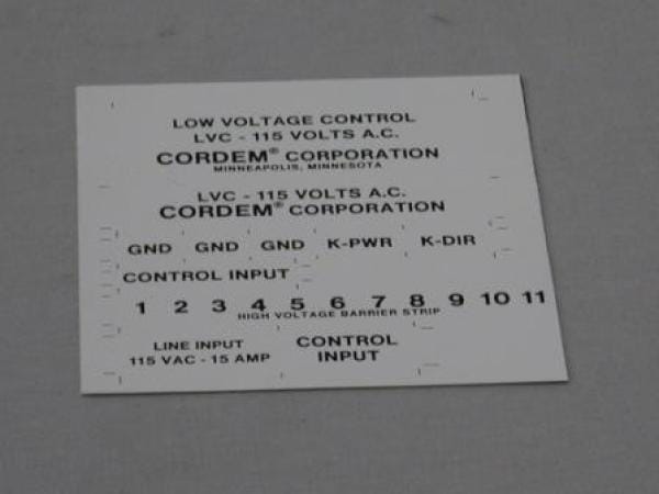 100619                 GOLO LABEL - LVC - 115V
