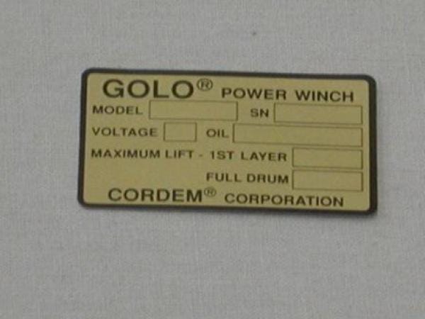 100713                 GOLO LABEL - SERIAL # - COVER