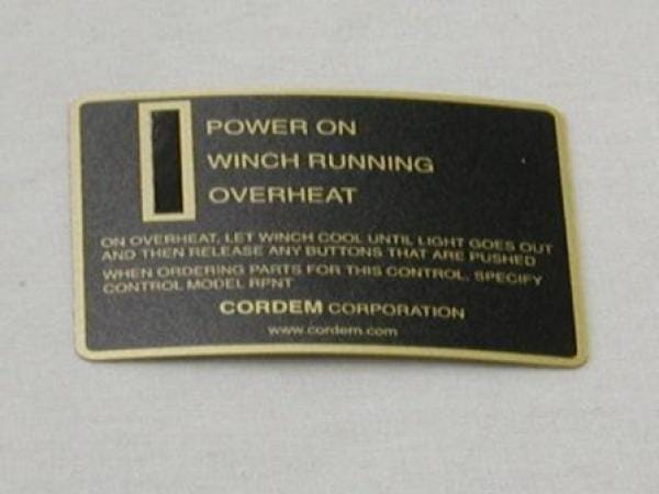 101016                 GOLO LABEL - TERMINAL BOX COVER